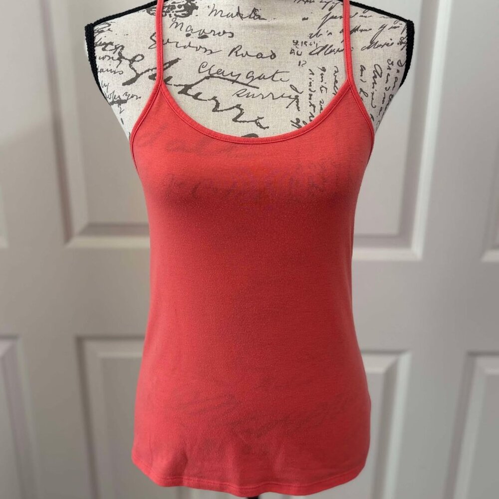 Women's Pre-Loved Peach Racerback Spaghetti Strapped Tank Top